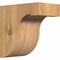 Ekena Millwork Del Monte Smooth Corbel, Western Red Cedar, 3 1/2"W x 6"D x 6"H COR04X06X06DEL00SWR - alternate 1
